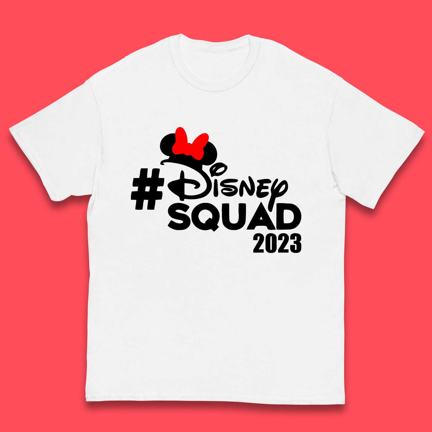 Disney Squad 2023 Mickey Mouse Minnie Mouse Cartoon Festive Disneyland Trip Kids T Shirt