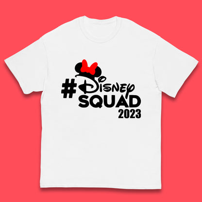 Disney Squad 2023 Mickey Mouse Minnie Mouse Cartoon Festive Disneyland Trip Kids T Shirt