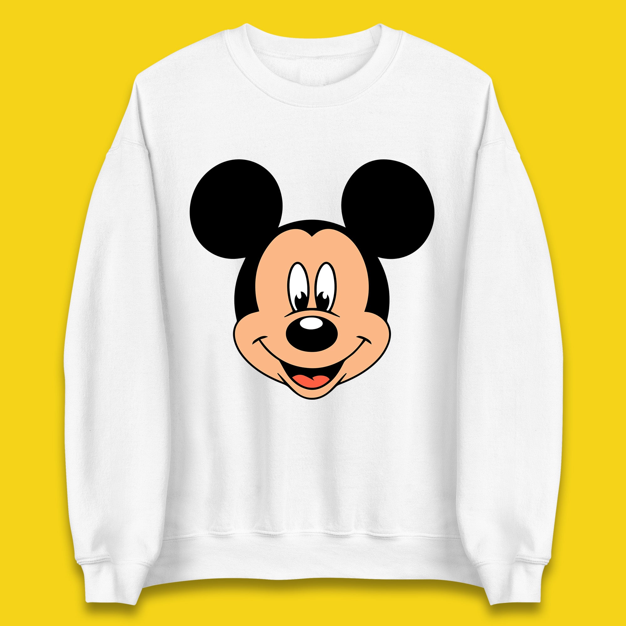Disney Mickey Mouse Minnie Mouse Face Cartoon Character Disneyland Vacation Trip Disney World Unisex Sweatshirt