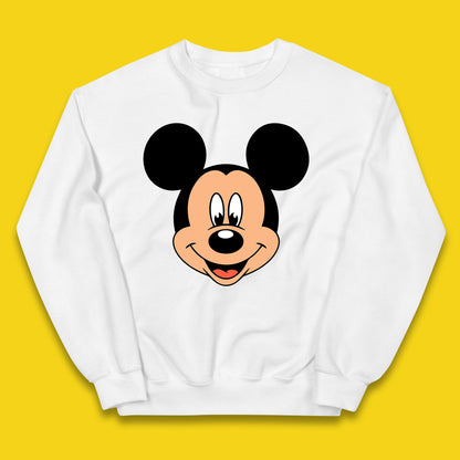 Disney Mickey Mouse Minnie Mouse Face Cartoon Character Disneyland Vacation Trip Disney World Kids Jumper