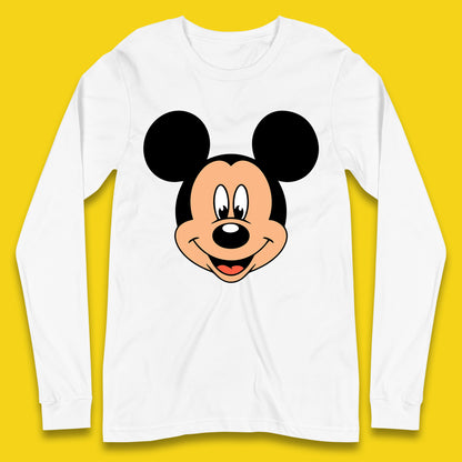 Disney Mickey Mouse Minnie Mouse Face Cartoon Character Disneyland Vacation Trip Disney World Long Sleeve T Shirt
