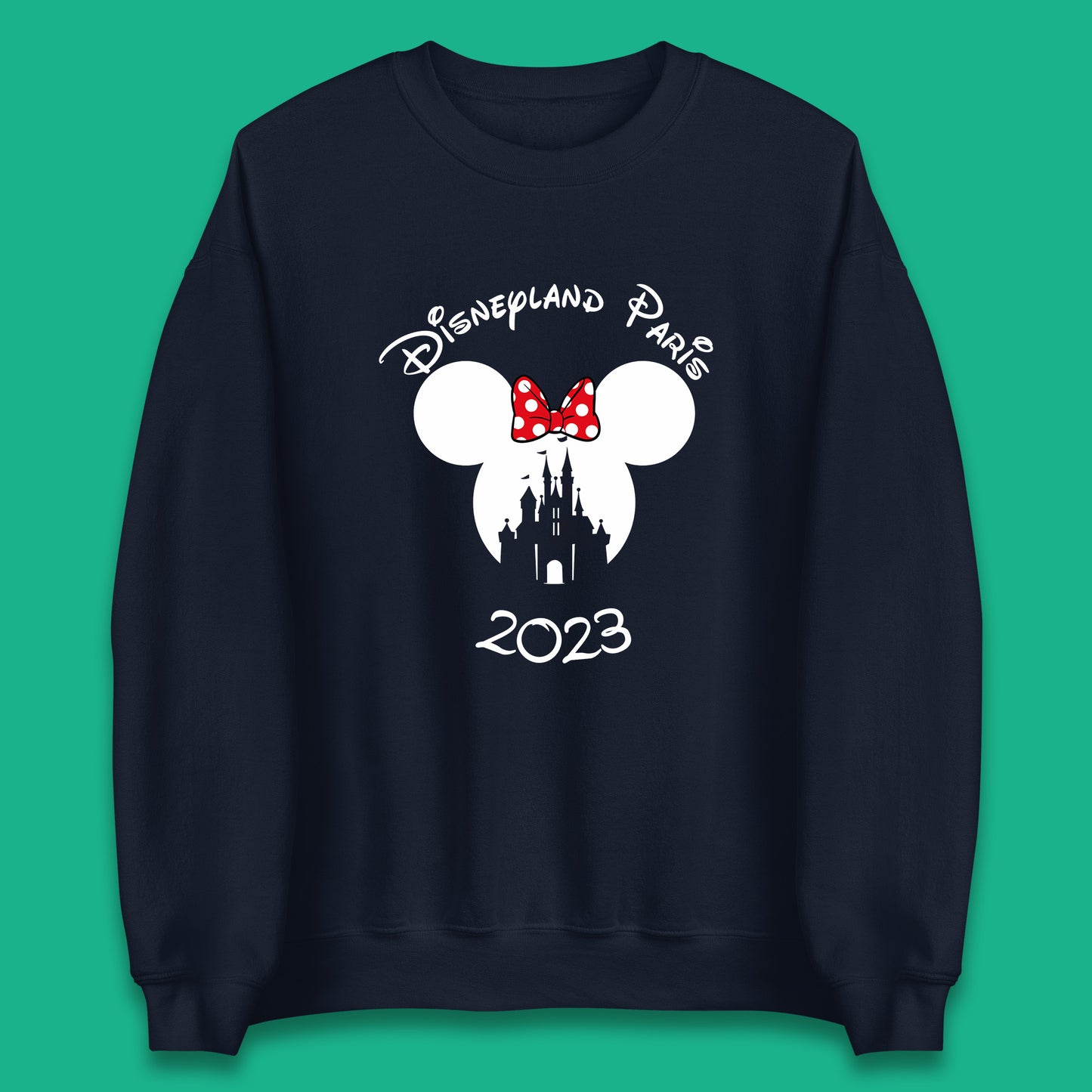 Disney Land Paris 2023 Mickey Mouse Minnie Mouse Cartoon Magical Kingdom Disney Castle Disneyland Vacation Trip Unisex Sweatshirt
