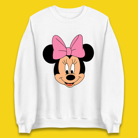 Disney Mickey Mouse Minnie Mouse Face Cartoon Character Disneyland Vacation Trip Disney World Unisex Sweatshirt