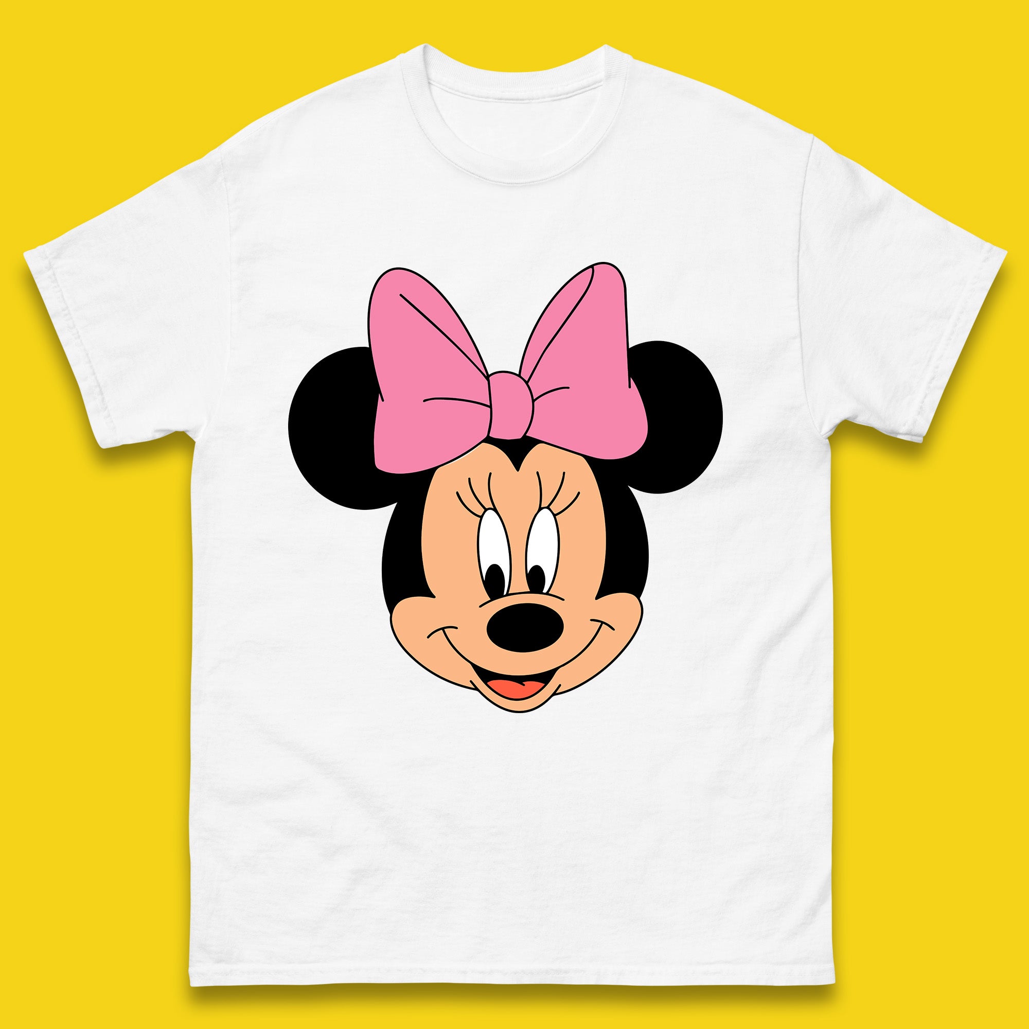 Disney Mickey Mouse Minnie Mouse Face Cartoon Character Disneyland Vacation Trip Disney World Mens Tee Top