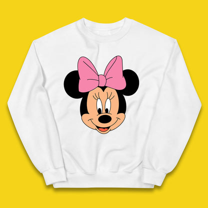 Disney Mickey Mouse Minnie Mouse Face Cartoon Character Disneyland Vacation Trip Disney World Kids Jumper