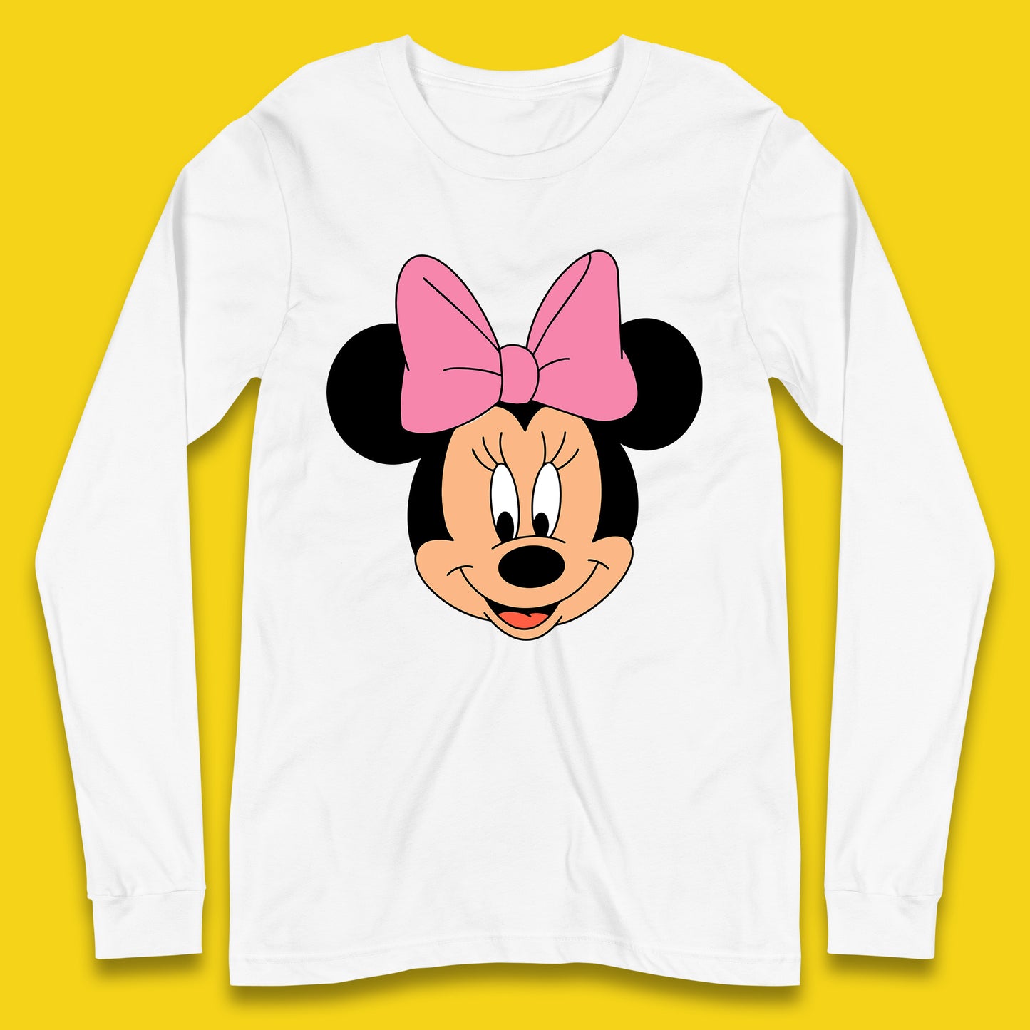 Disney Mickey Mouse Minnie Mouse Face Cartoon Character Disneyland Vacation Trip Disney World Long Sleeve T Shirt
