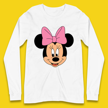 Disney Mickey Mouse Minnie Mouse Face Cartoon Character Disneyland Vacation Trip Disney World Long Sleeve T Shirt