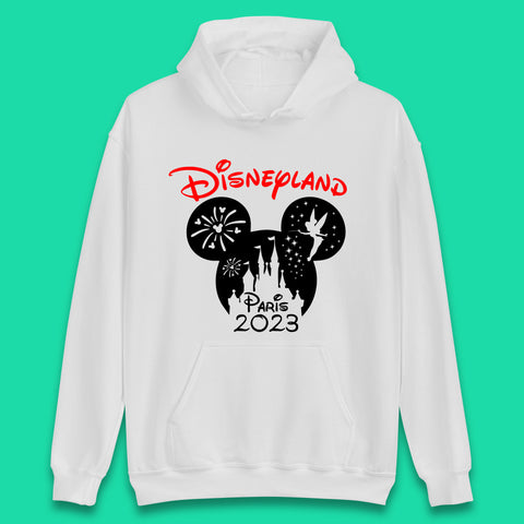 Disney Land Paris 2023 Disney Castle Mickey Mouse Minnie Mouse Cartoon Magical Kingdom Disneyland Vacation Trip Unisex Hoodie