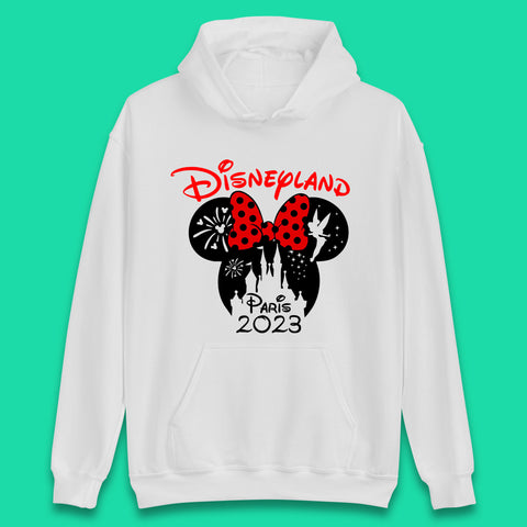 Disney Land Paris 2023 Disney Castle Mickey Mouse Minnie Mouse Cartoon Magical Kingdom Disneyland Vacation Trip Unisex Hoodie