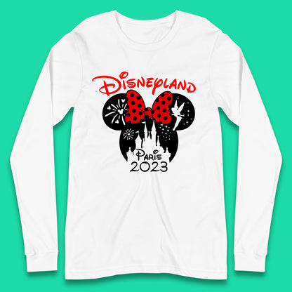 Disney Land Paris 2023 Disney Castle Mickey Mouse Minnie Mouse Cartoon Magical Kingdom Disneyland Vacation Trip Long Sleeve T Shirt