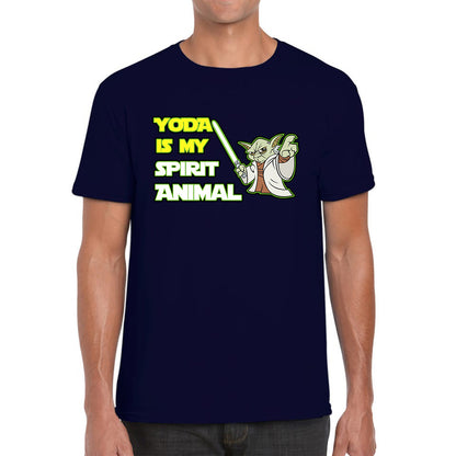 Yoda Is My Spirit Animal Yoda Legendary Jedi Master Disney Star Wars Day 46th Anniversary Mens Tee Top
