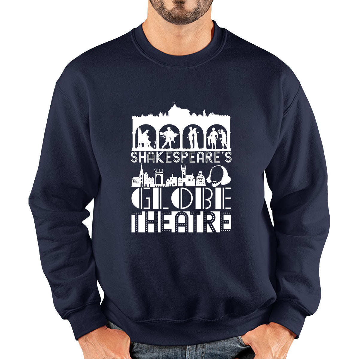 William Shakespeare's English Playwright, Poet And Actor National Shakespeare Day Unisex Sweatshirt