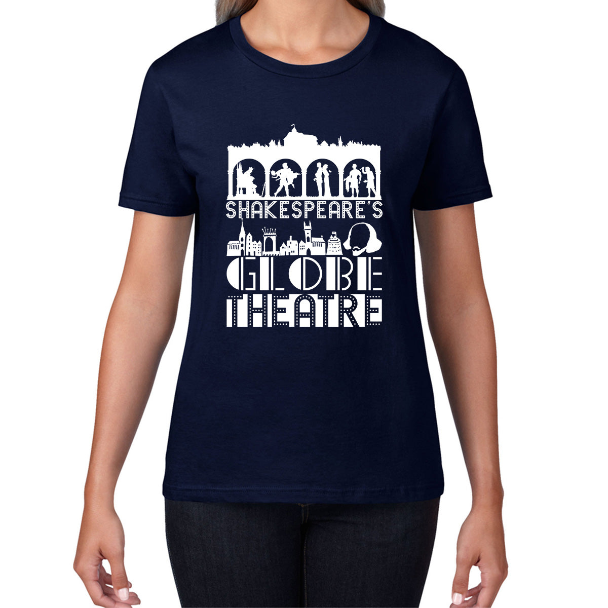 William Shakespeare's English Playwright, Poet And Actor National Shakespeare Day Womens Tee Top