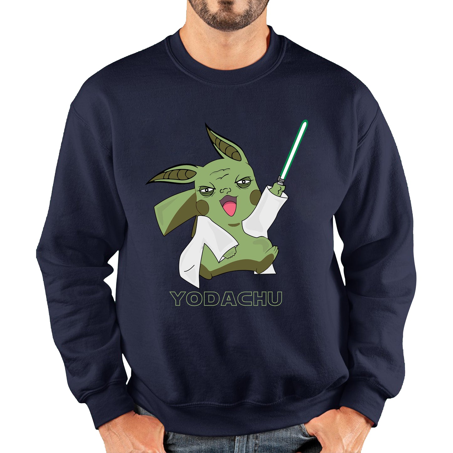 Yodachu Anime Lightsaber Movie Nintendo Parody Pikachu Pokémon Stars Wars Video Game Yoda Star Wars 46th Anniversary Unisex Sweatshirt