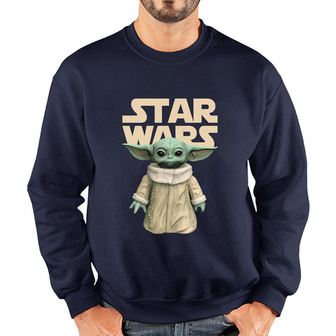 Star Wars Grogu The Child Green Humanoid Alien Yoda's Species Baby Yoda Disney Star Wars Day 46th Anniversary Unisex Sweatshirt