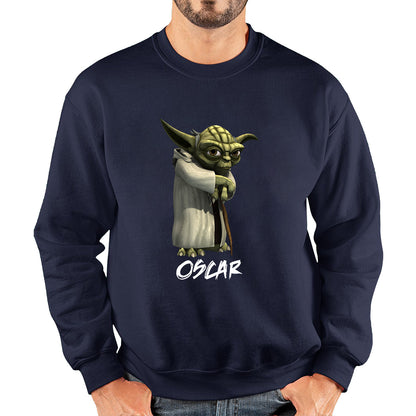 Personalized Yoda May The 4th Be With You Green Humanoid Alien Star Wars Day Disney Star Wars 46th Anniversary Unisex Sweatshirt
