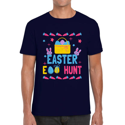 Easter Egg Hunt Hunting Squad Religious Christian Easter Egg Hunt Season Hunting Crew Egg Bucket Easter Bunny Mens Tee Top
