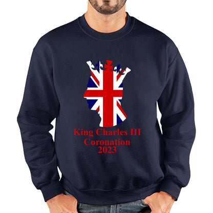 King Charles III Coronation 2023 United Kingdom King of England Royal Crown CR III His Majesty Unisex Sweatshirt