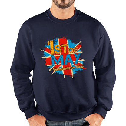 1st Of May Independence Day British Flag UK Independence Day Country Love Patriotism Great Britain Union Jack Unisex Sweatshirt