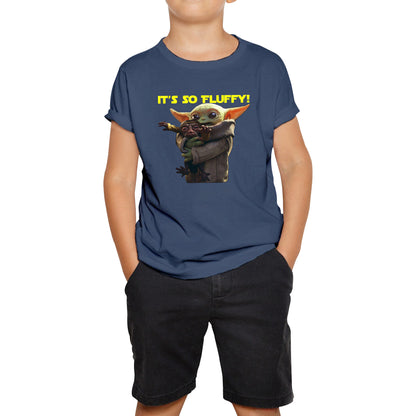 It's So Fluffy Feed Me I'm Pretty Stop Wars Dandalorian Movie Series Kids Tee