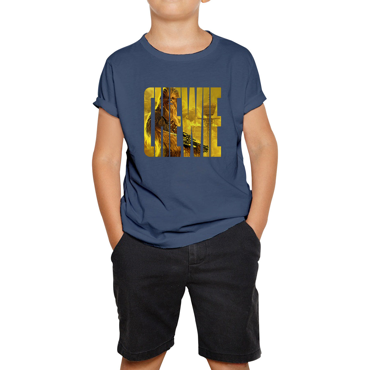 Chewie Star Wars Fictional Character Chewbacca Solo A Star Wars Story Sci-fi Action Adventure Movie Galaxy's Edge Trip Kids T Shirt