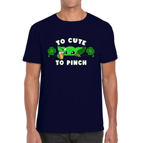 To Cute To Pinch Shamrock St Patrick's Day Green Irish Festival St Paddys Day Mens Tee Top