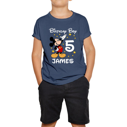 Personalised Happy Birthday Your Name Disney Minnie Mouse Cute Cartoon Character Birthday Party Costume Kids T Shirt