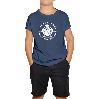 William Shakespeare's Birthplace, Stratford-Upon-Avon, Warwickshire, England, UK National Shakespeare Day Kids T Shirt