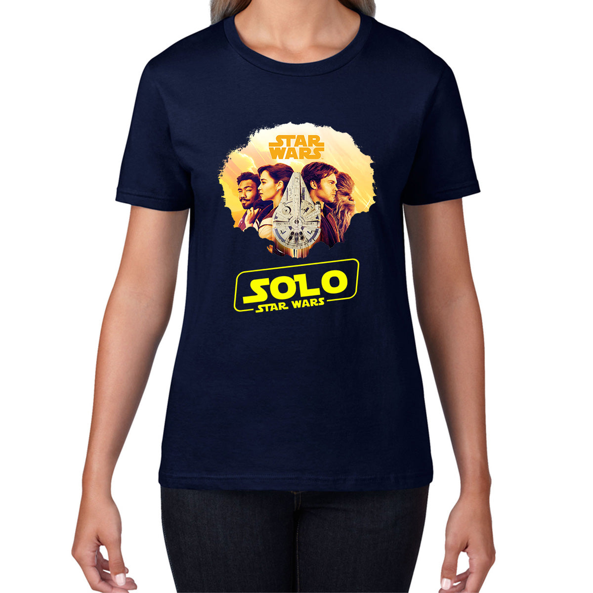 Star Wars Solo Chewie Lando Qira Characters Solo A Star Wars Story Sci-fi Action Adventure Movie Galaxy's Edge Trip Womens Tee Top