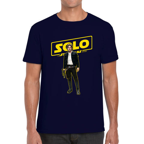 Han Solo Star Wars Fictional Character Solo A Star Wars Story Sci-fi Action Adventure Movie Disney Star Wars Day 46th Anniversary Mens Tee Top