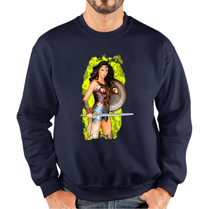 Gal Gadot Wonder Woman Shield Comic Book Character Wonder Girl Superhero Unisex Sweatshirt