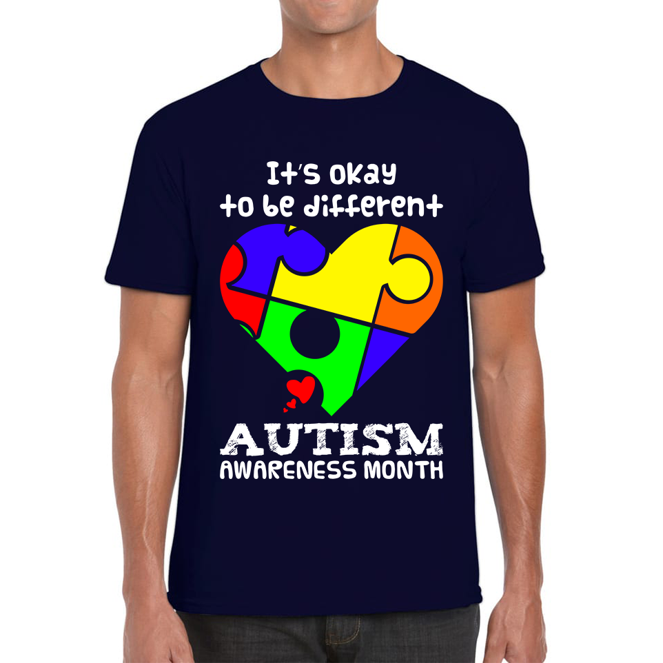 It's Ok To Be Different Autism Awareness Month T Shirt