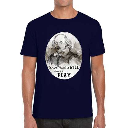 Shakespeare Shades Where There’s A Will There’s A Play National William Shakespeare Day Mens Tee Top