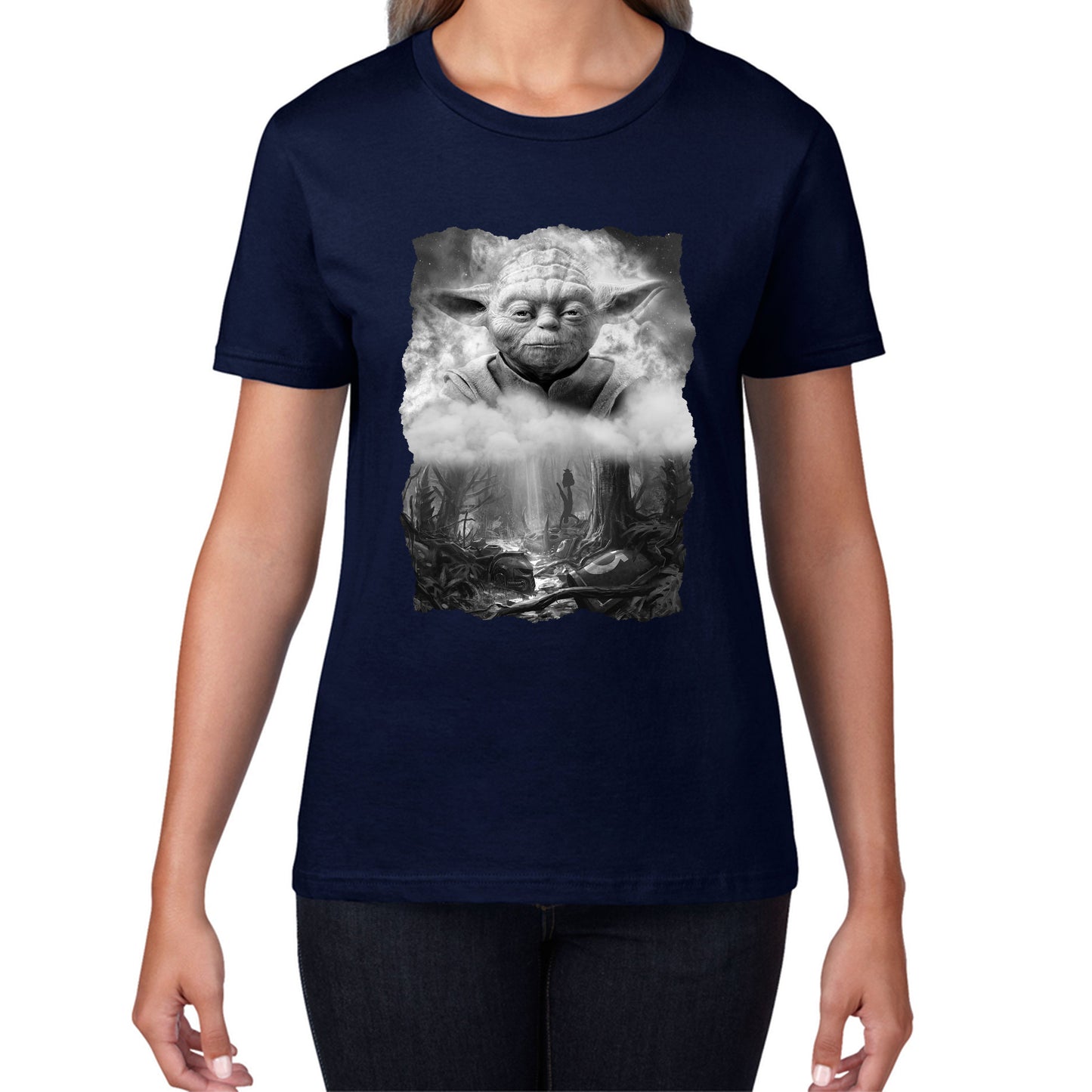 Anger Fear Aggression The Dark Side Are They Vintage Poster Graphic Movie Series Womens Tee Top