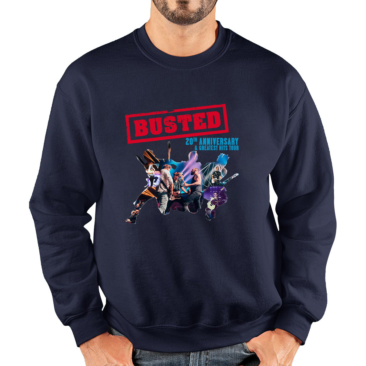 Busted 20th Anniversary & Greatest Hits Tour Busted Singers Pop Punk Music Band Unisex Sweatshirt