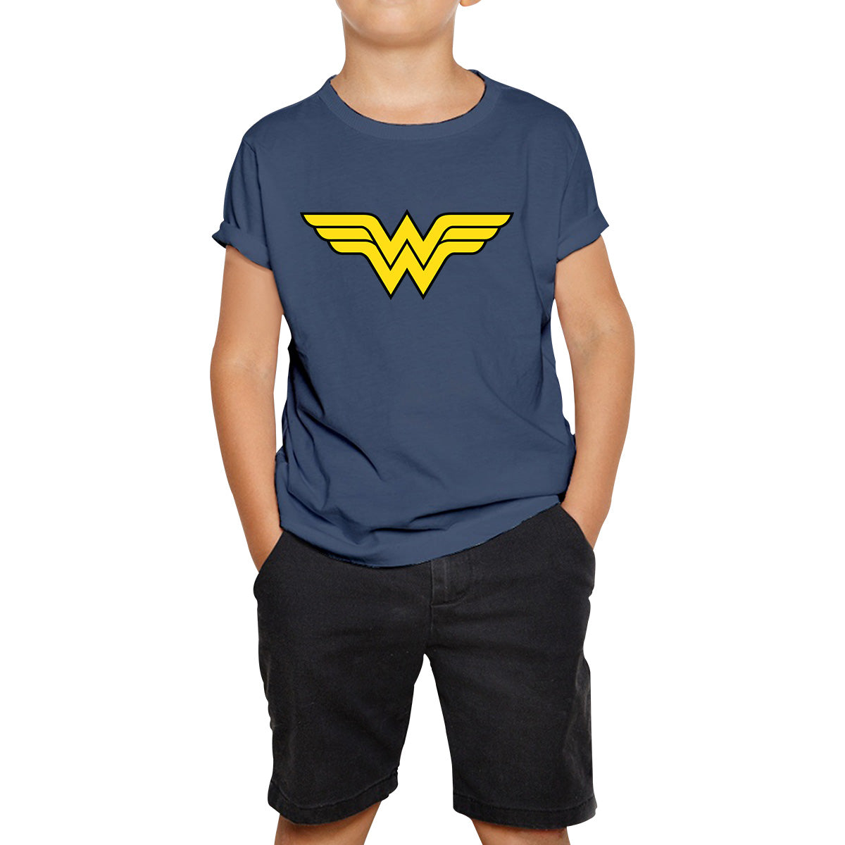 Wonder Woman Logo Superhero Wonder Girl Super Woman Comic Book Character Kids T Shirt
