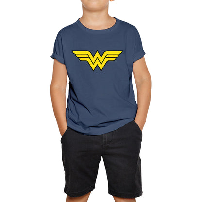 Wonder Woman Logo Superhero Wonder Girl Super Woman Comic Book Character Kids T Shirt
