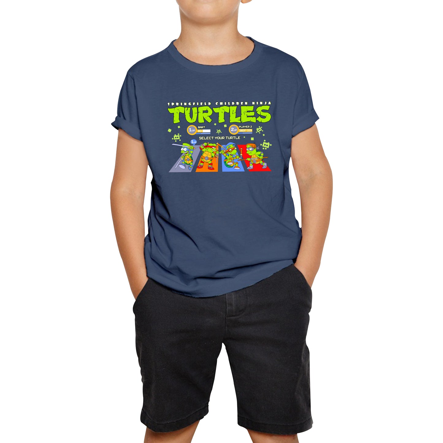 Springfield Children Green Turtles Select Your Turtle Cartoon Spoof Lovers Gift Kids Tee