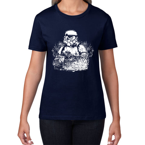 Storm Pooper Under The Sea The Force is Strong With This One Fighter Movie Series Womens Tee Top