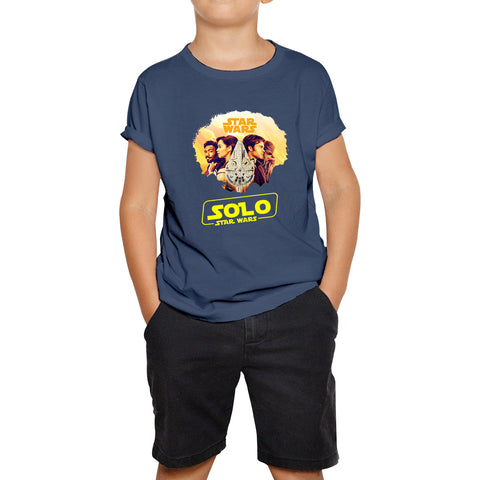 Star Wars Solo Chewie Lando Qira Characters Solo A Star Wars Story Sci-fi Action Adventure Movie Galaxy's Edge Trip Kids T Shirt