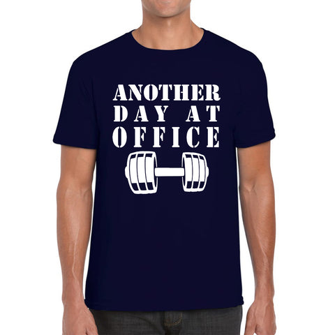 Another Day At Office Gym Barbell Gym Workout Fitness Weight Lifting Bodybuilders Mens Tee Top