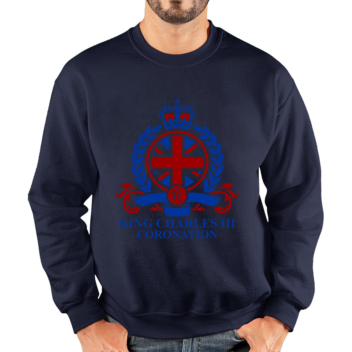 King Charles III Coronation 2023 CR III King Of England United Kingdom His Majesty Unisex Sweatshirt