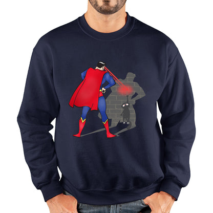 Bigman With Cat Funny Spider Cat Comics Black Cat Spider Movie Unisex Sweatshirt