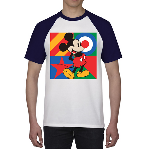 Mickey Mouse Disney Red Nose Day Baseball T Shirt. 50% Goes To Charity