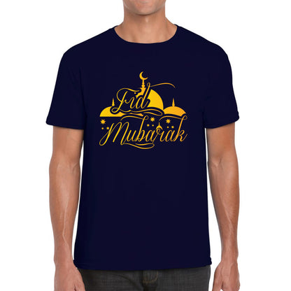 Eid Mubarak Muslims Religious Ramzan Fasting Mosque Prayers Blessings Holy Month Mens Tee Top