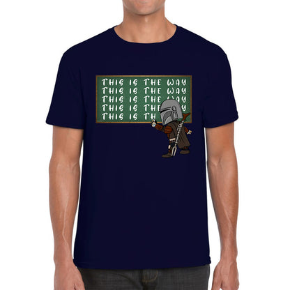 This Is The Way Dadalorian Fight War Warrior With Helmet Funny Gift Mens Tee Top