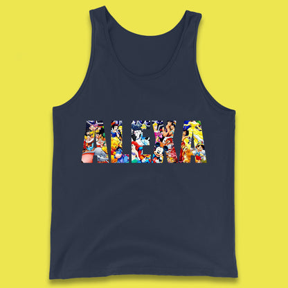Personalised All Disney Fictional Characters Disney Family Animated Cartoons Movies Characters Disney World Tank Top