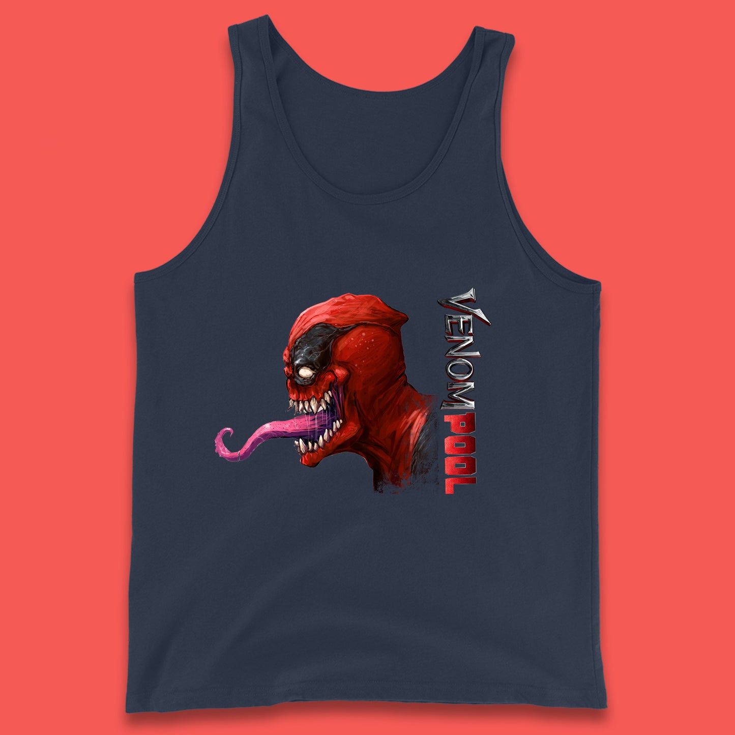 Venompool Marvel Contest Of Champion Venom-Pool Marvel Comics Superhero Deadpool Marvel Universe Character Tank Top