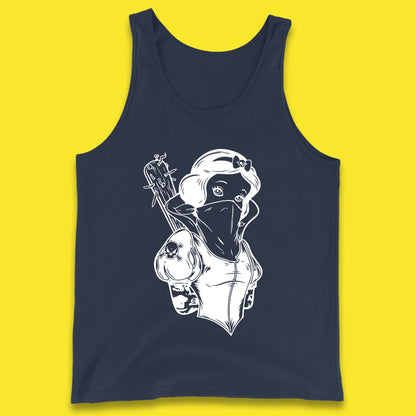 Not So Snow White Twisted Rock Parody Disney Princess Gangster Skull Tattoo Punk Princess Tattooed Emo Alice In A Jack Tank Top