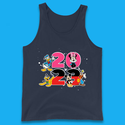Disney Trip 2023 Disney Club Mickey Mouse Minnie Mouse Donald Duck Pluto Goofy Cartoon Characters Disney Vacation Tank Top